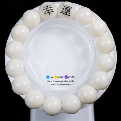 Lucky Charm Bodhi Seed Bracelet – Natural, Handcrafted, and Mindfully Engraved - The Stellar Seeds