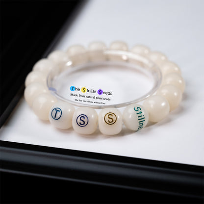 Mala Bead Meditation Bracelet “Stillness” Engraved - The Stellar Seeds