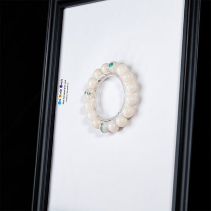 Custom Mala Beads Bracelet with “Stillness” Engraving - The Stellar Seeds