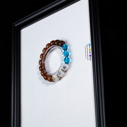 Blue Glass & Bodhi Meditation Bracelet - The Stellar Seeds