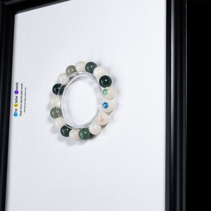 Mindful Bodhi Seeds Bracelet with “Yes ? Nah” Beads - The Stellar Seeds