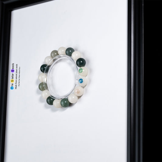 Mindful Bodhi Seeds Bracelet with “Yes ? Nah” Beads - The Stellar Seeds