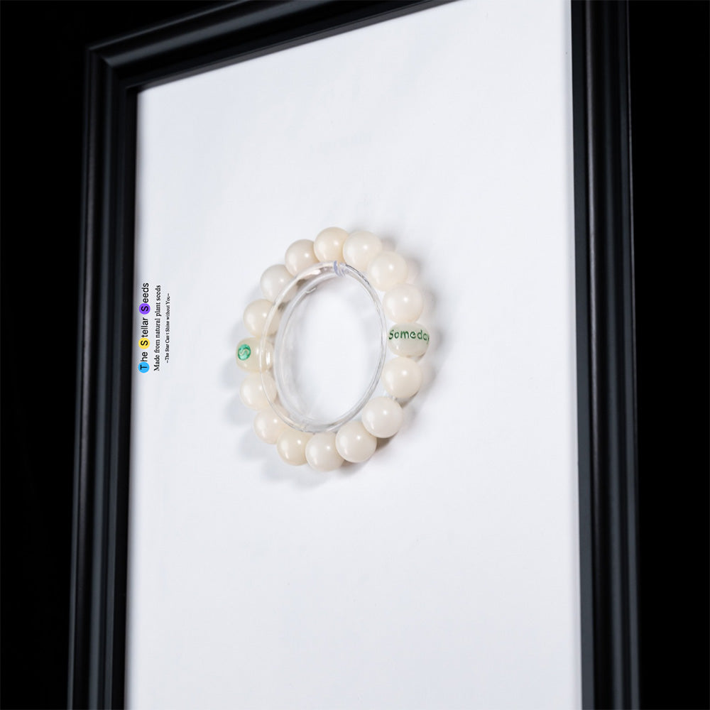 Natural Bodhi Bracelet with “Someday” Engraving – For Dreamers & Doers - The Stellar Seeds