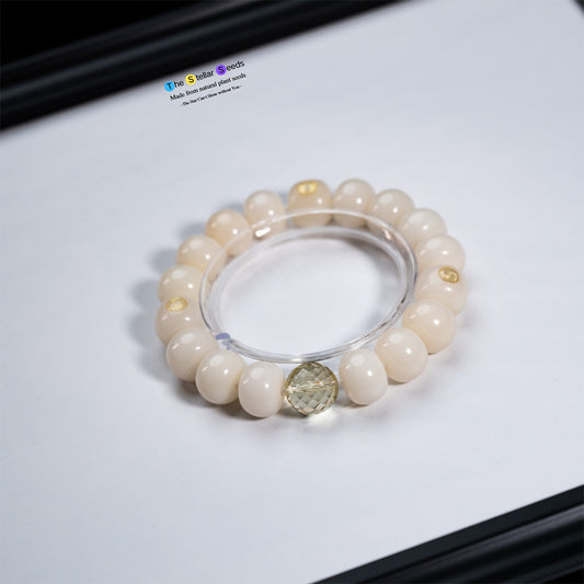 Abundance & Peace – Citrine and Bodhi Bead Energy Bracelet - The Stellar Seeds