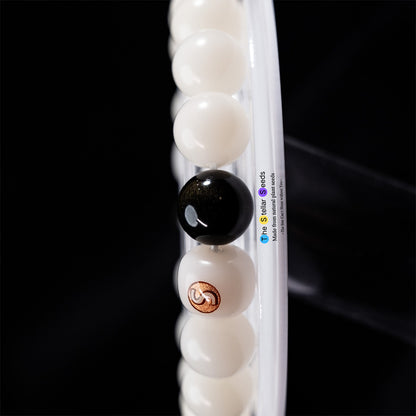 Natural Bodhi Bracelet with Gold Obsidian – Calm Mind, Bold Spirit - The Stellar Seeds