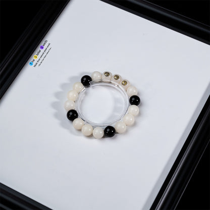 Guardian Energy Bracelet – Gold Sheen Obsidian & Natural Bodhi Seeds - The Stellar Seeds