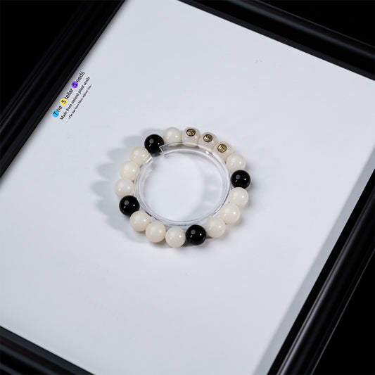 Guardian Energy Bracelet – Gold Sheen Obsidian & Natural Bodhi Seeds - The Stellar Seeds