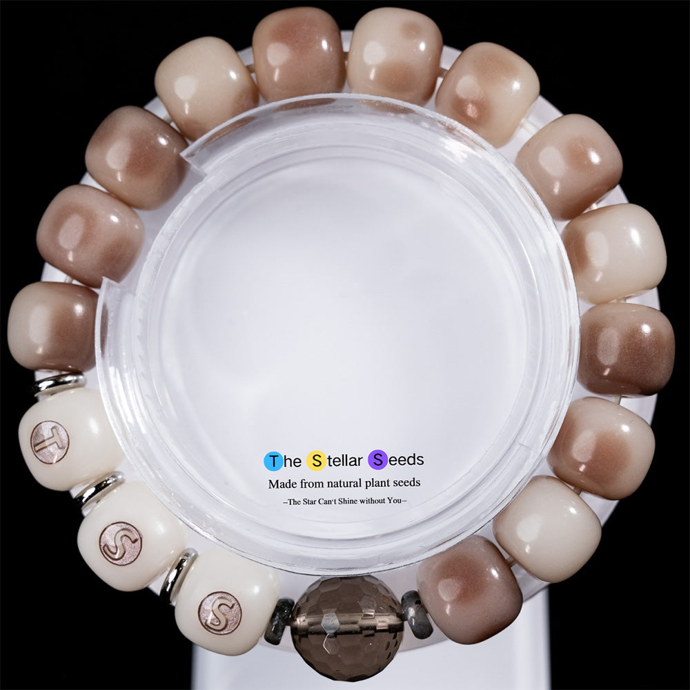 Prosperity Mala Beads Bodhi Seed Bracelet – Green Crystal for Wealth & Good Fortune - The Stellar Seeds