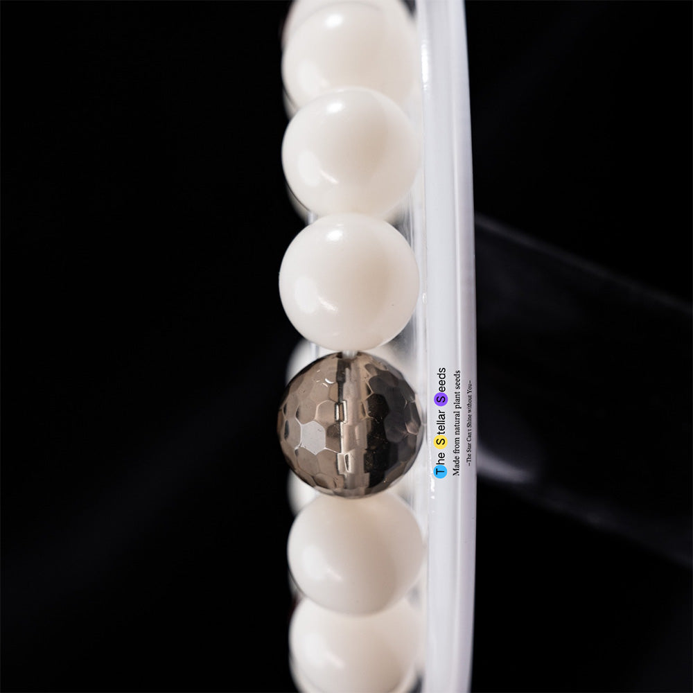 Smoky Quartz Bodhi Seed Mala-Clear Negative Energy - The Stellar Seeds