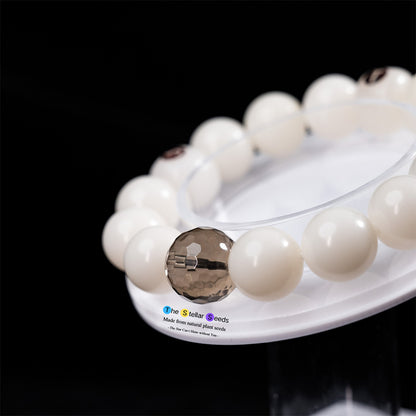 Smoky Quartz Bodhi Seed Mala-Clear Negative Energy - The Stellar Seeds