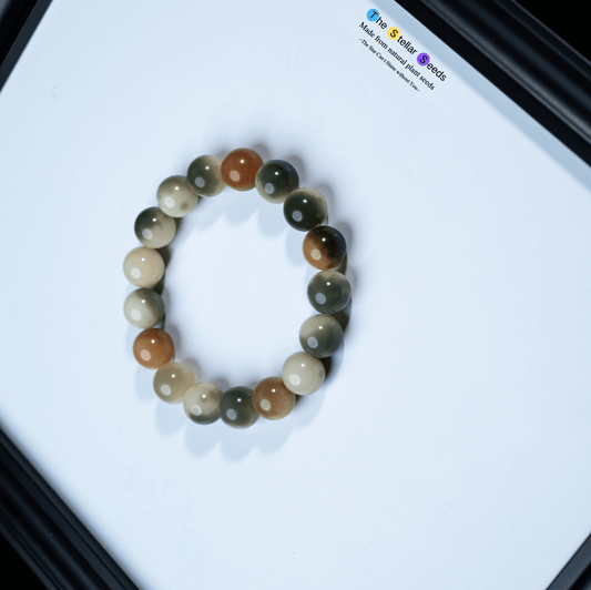 Spiritual Rosary Beads – Green Bodhi Bracelet for Daily Reflection - The Stellar Seeds