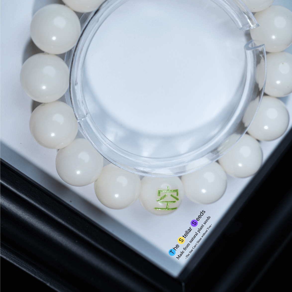 Buddhist Prayer Beads Mala – “觀空” Engraving for Meditation &Mindfulness - The Stellar Seeds