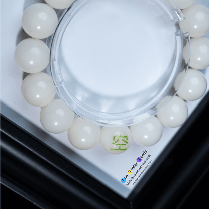 Buddhist Prayer Beads Mala – “觀空” Engraving for Meditation &Mindfulness - The Stellar Seeds