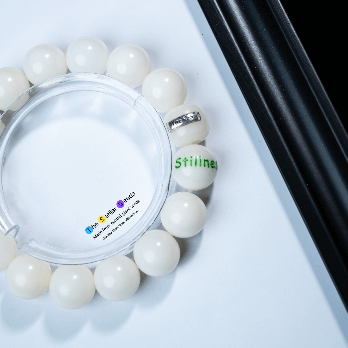 Mala Bead Bracelet – “Stillness” Engraved for Meditation &Inner Peace - The Stellar Seeds