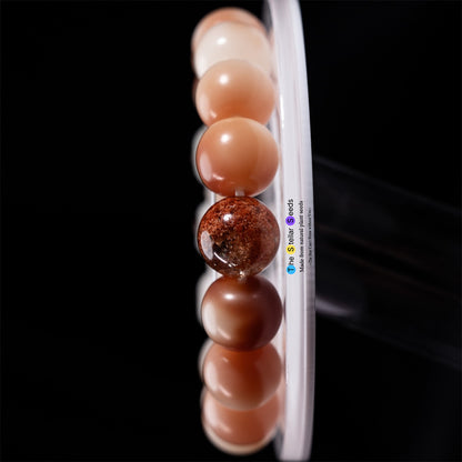Flames of Focus – Red Phantom Energy Stone & Bodhi Meditation Bracelet - The Stellar Seeds
