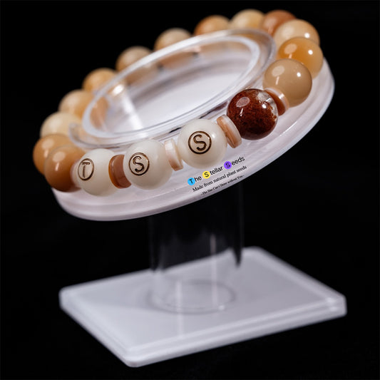 Red Phantom Crystal Bodhi Beads Bracelet – Boosts Career Success - The Stellar Seeds