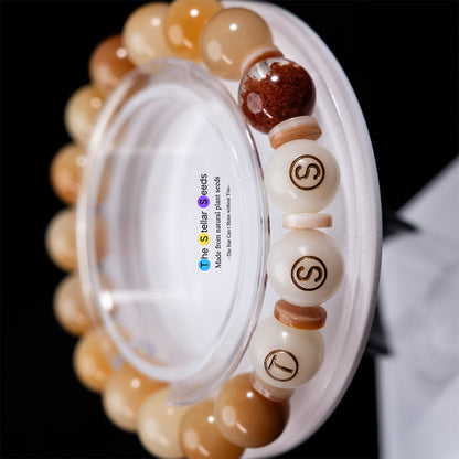 Red Phantom Crystal Bodhi Beads Bracelet – Boosts Career Success - The Stellar Seeds